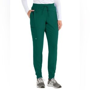 Barco One Women's Three Pocket Elasticwaist Cargo Jogger Green Size Small